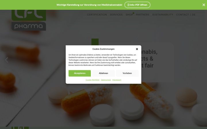 Screenshot of lflpharma.de