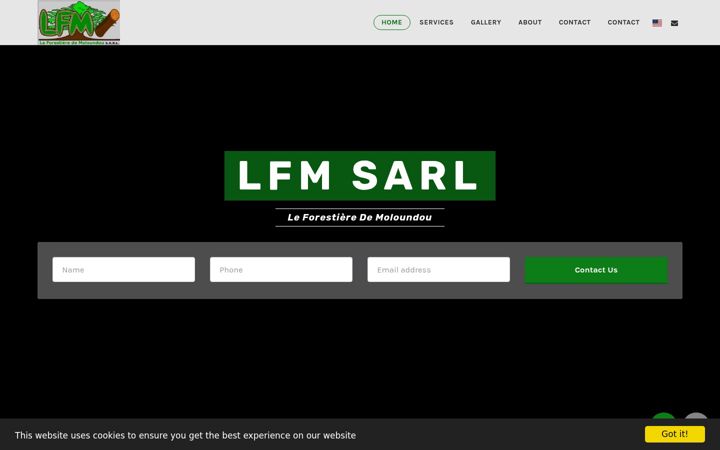 Screenshot of lfm-sarl.com
