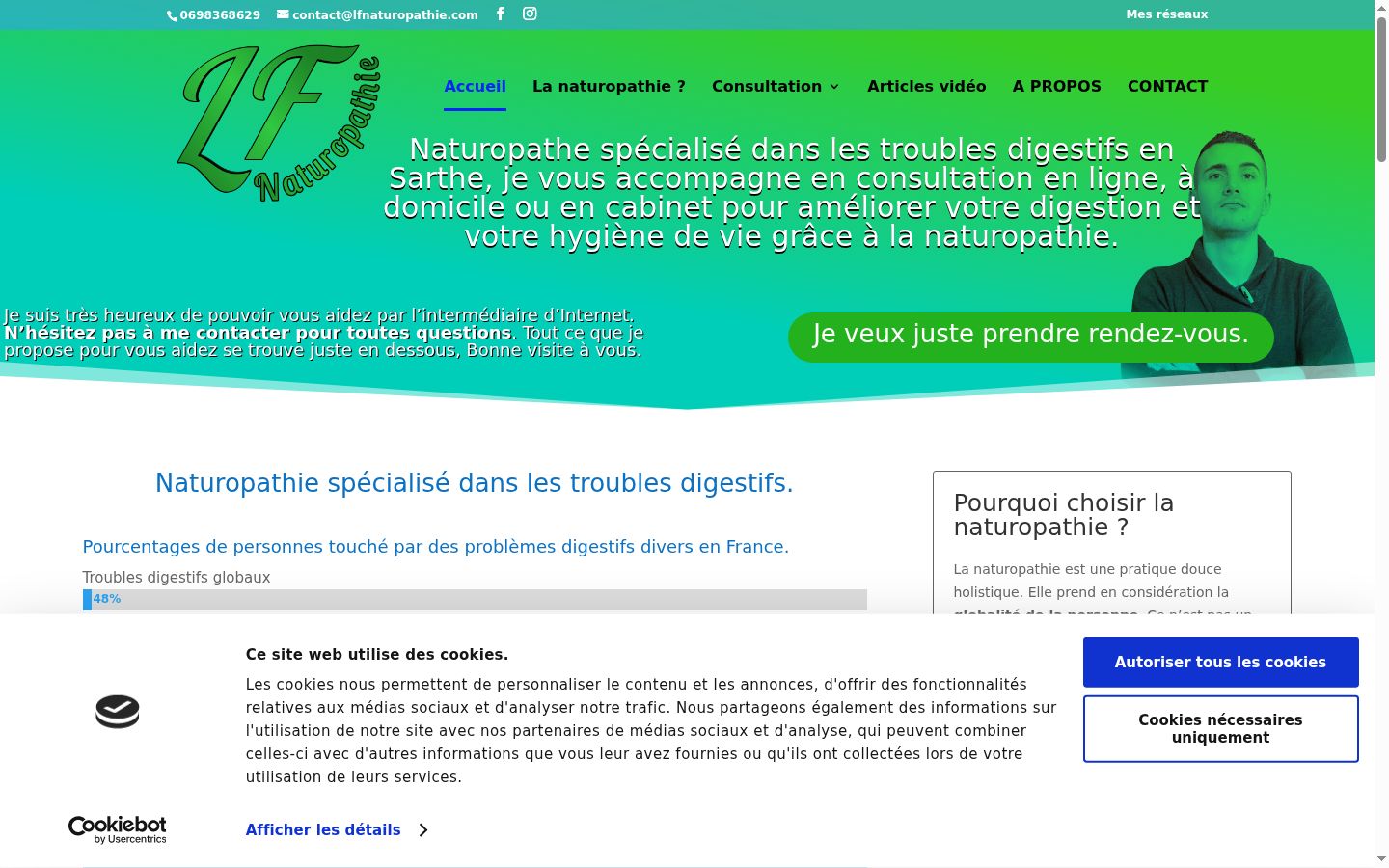 Snimka zaslona bannera za privolu prikazanog prije bilo kakve interakcije