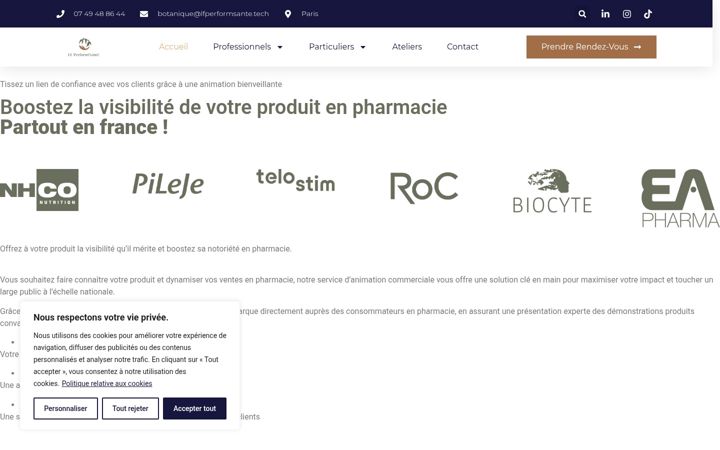 Screenshot of lfperformsante.com