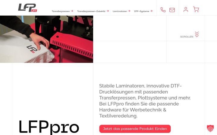 Screenshot of lfppro.de