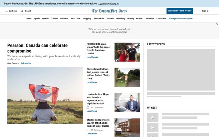 Screenshot ta' lfpress.com