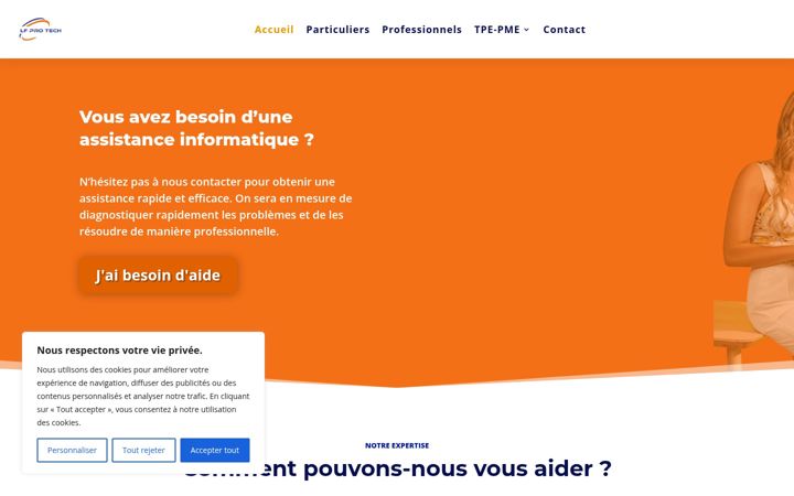 Screenshot of lfprotech.fr