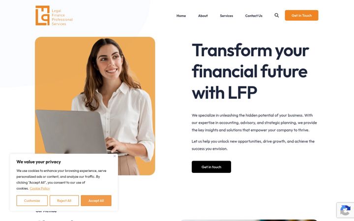 Screenshot of lfpservices.com
