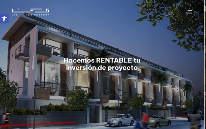 Screenshot of lfs-arquitectura.com