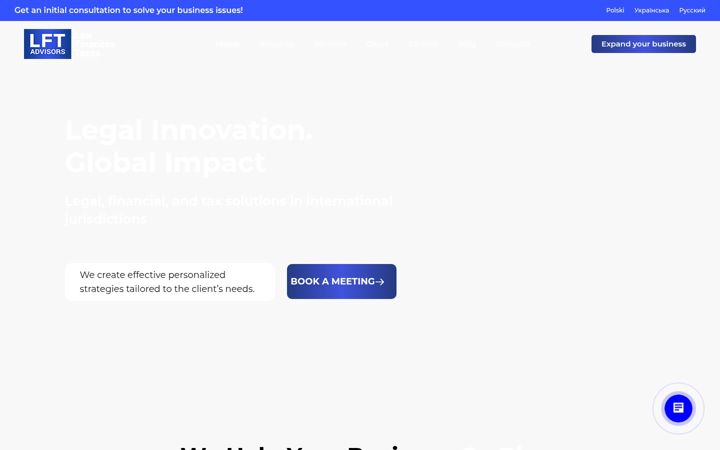 Screenshot of lftadvisor.com