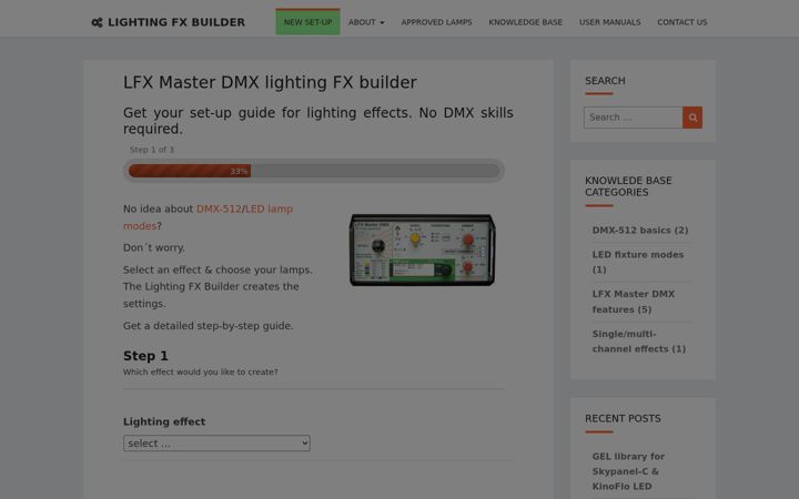 Screenshot of lfxmaster.com