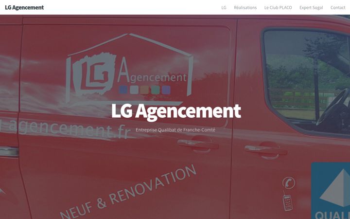 Screenshot of lg-agencement.fr