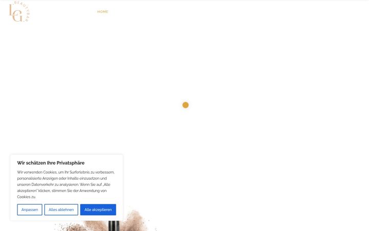 Screenshot of lg-beautybar.de