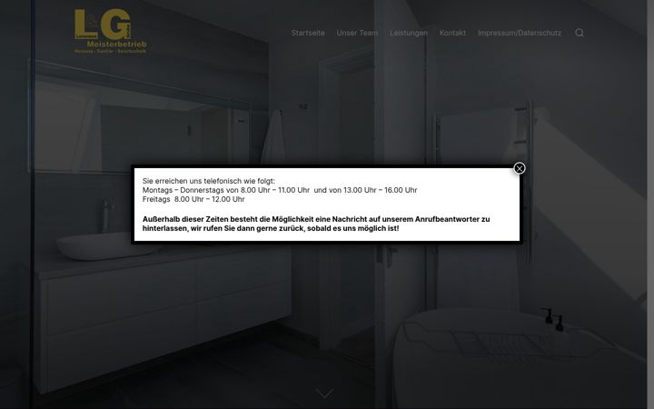 Screenshot of lg-huerup.de