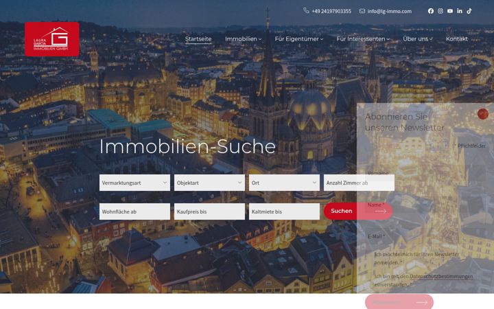 Screenshot of lg-immo.com