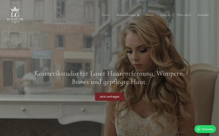 Screenshot of lg-kosmetik.ch