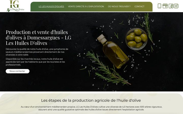 Screenshot of lg-les-huiles-d-olive.fr