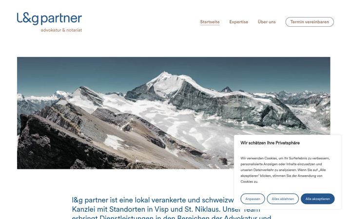 Screenshot of lg-recht.ch
