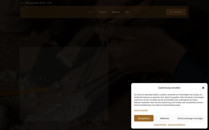 Screenshot of lg-schreinerei.ch