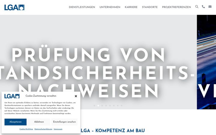Screenshot of lga.de