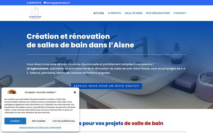 Screenshot of lgagencement.fr