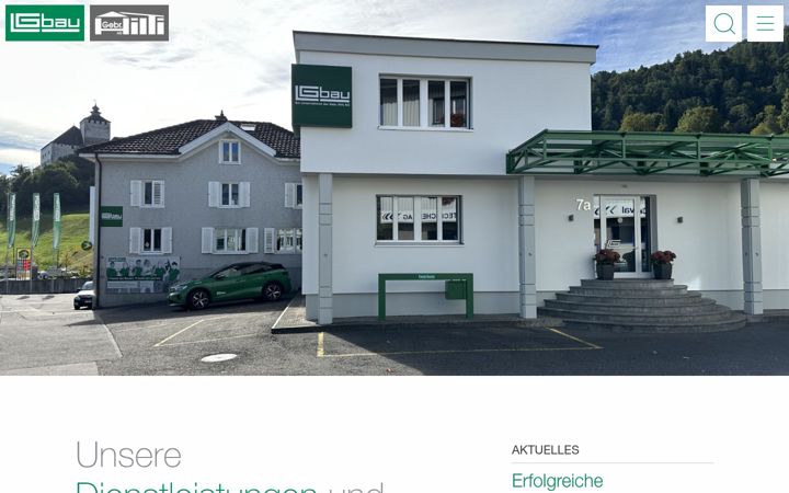 Screenshot of lgbau.ch