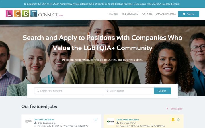 Screenshot of lgbtconnect.com