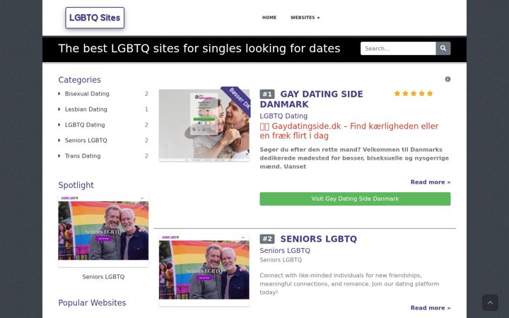 Screenshot of lgbtqsites.com