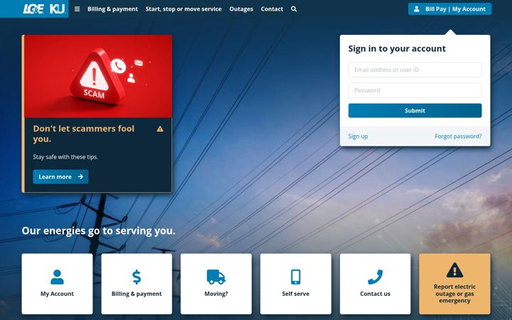 Screenshot of lge-ku.com