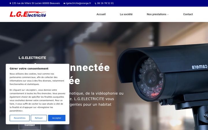 Screenshot of lgelectricite-oise.fr
