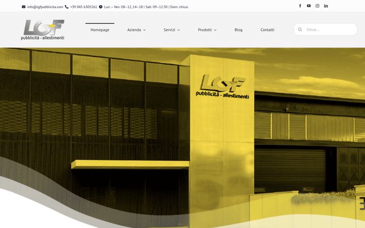 Screenshot of lgfpubblicita.com