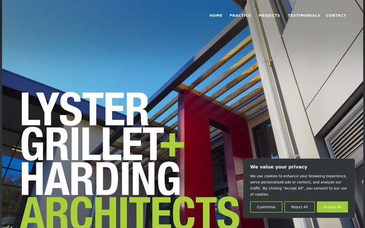 Screenshot of lgharchitects.com