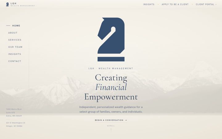 Screenshot of lghwealth.com