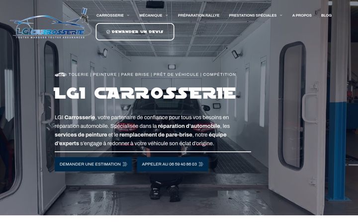 Screenshot of lgi-carrosserie.fr