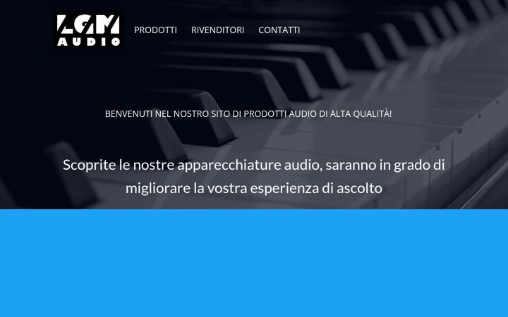 Screenshot of lgm-audio.com