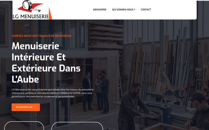 Screenshot of lgmenuiserie10.fr
