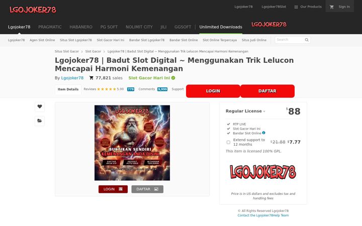 Screenshot of lgojoker78.com