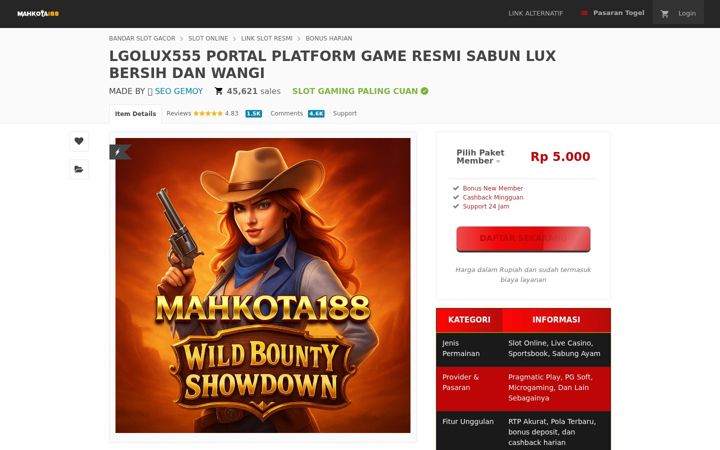 Screenshot of lgolux555.com