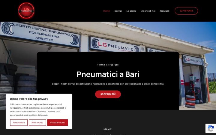 Screenshot of lgpneumaticibari.it