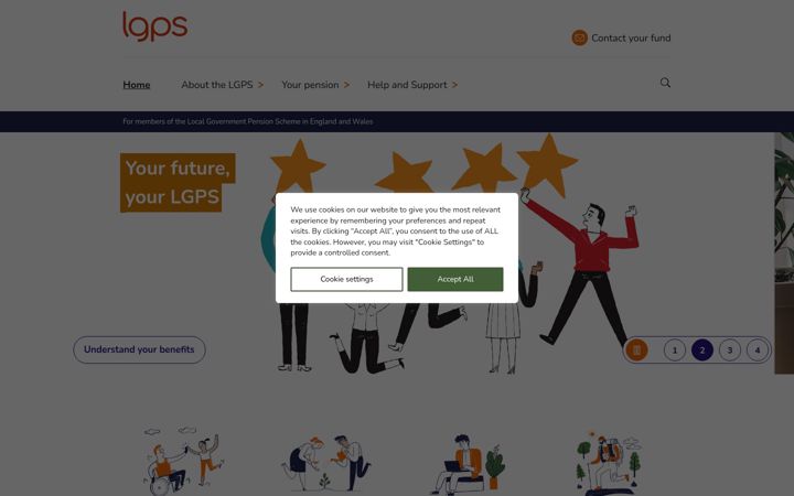Screenshot of lgpsmember.org