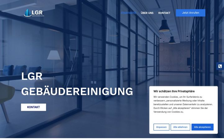 Screenshot of lgr-gebaeudereinigung.de