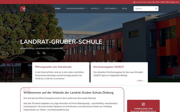 Screenshot of lgs-dieburg.de