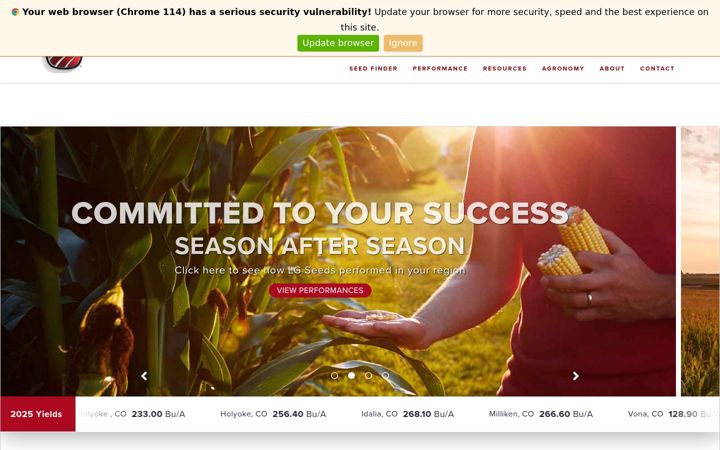 Captura de pantalla de lgseeds.com