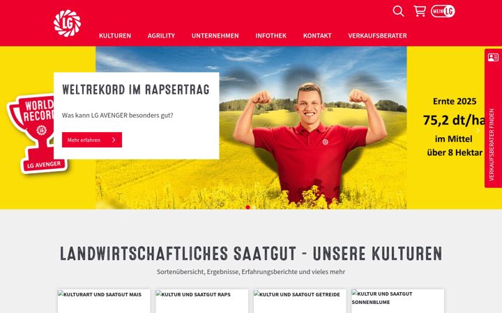 Screenshot of lgseeds.de