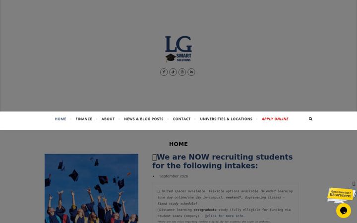 Screenshot of lgsmartsolutions.co.uk