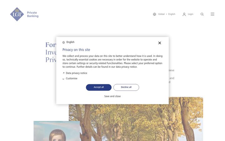 Screenshot of lgt.com