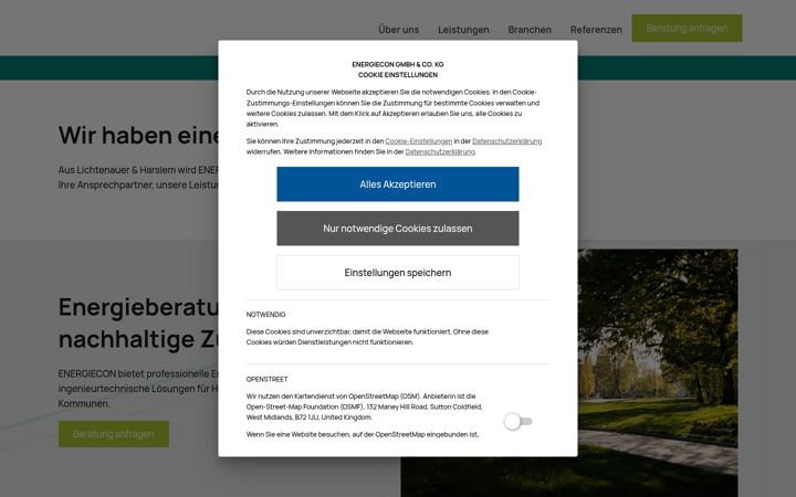 Screenshot of lh-energie.de