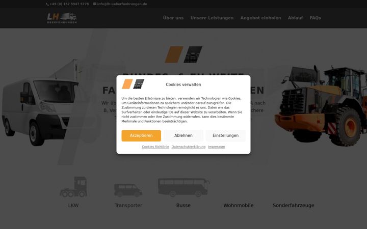 Screenshot of lh-ueberfuehrungen.de
