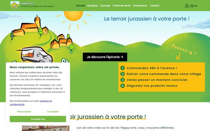 Screenshot of lhappycerie.fr