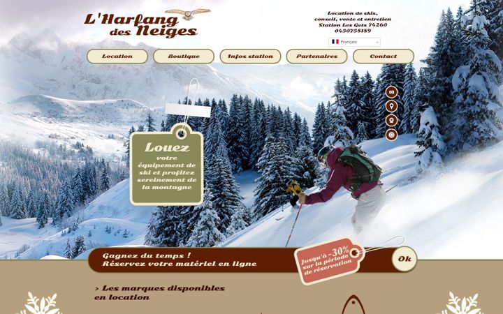 Screenshot of lharfang-ski.com