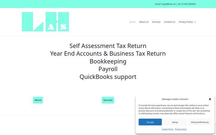 Screenshot of lhas.uk