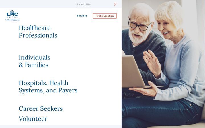 Screenshot of lhcgroup.com