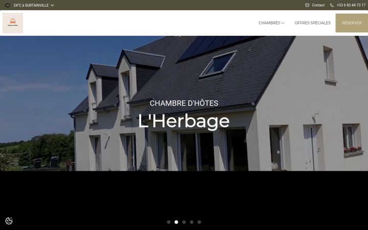 Screenshot of lherbagenormandie.com