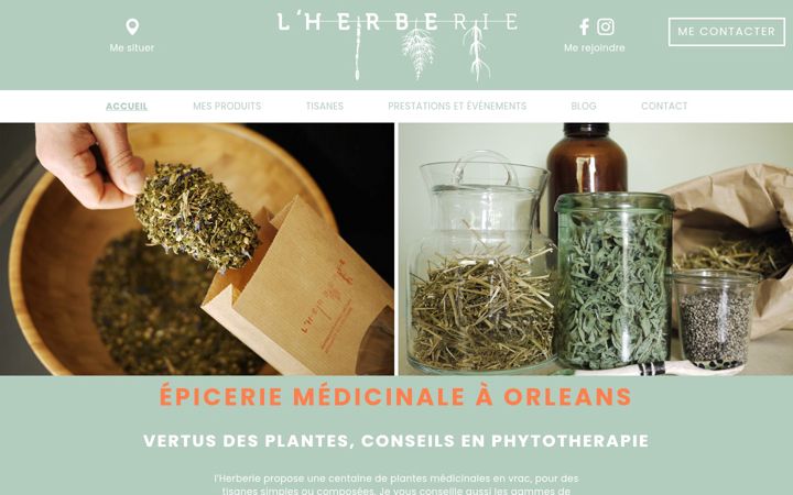 Screenshot of lherberieorleans.fr